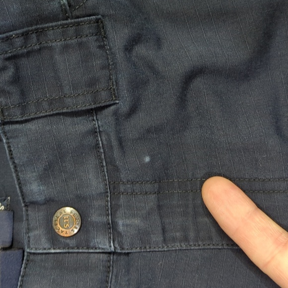 5.11 Tactical Pants Men's M Regular Navy Blue TDU Ripstop Cargo Adjustable Waist - Picture 5 of 13